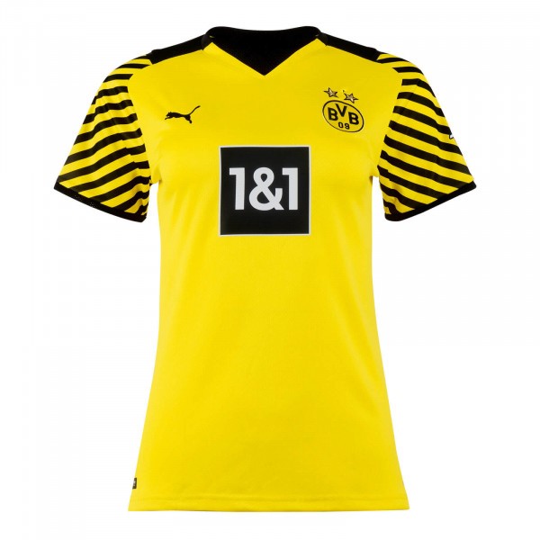 Trikot Borussia Dortmund Heim Damen 2021-22 Gelb Fussballtrikots Günstig